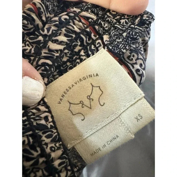 ANTHROPOLOGIE VANESSA VIRGINIA AUGUSTA OFF SHOULDER Summer Blouse Top Shirt~XS - Picture 5 of 7